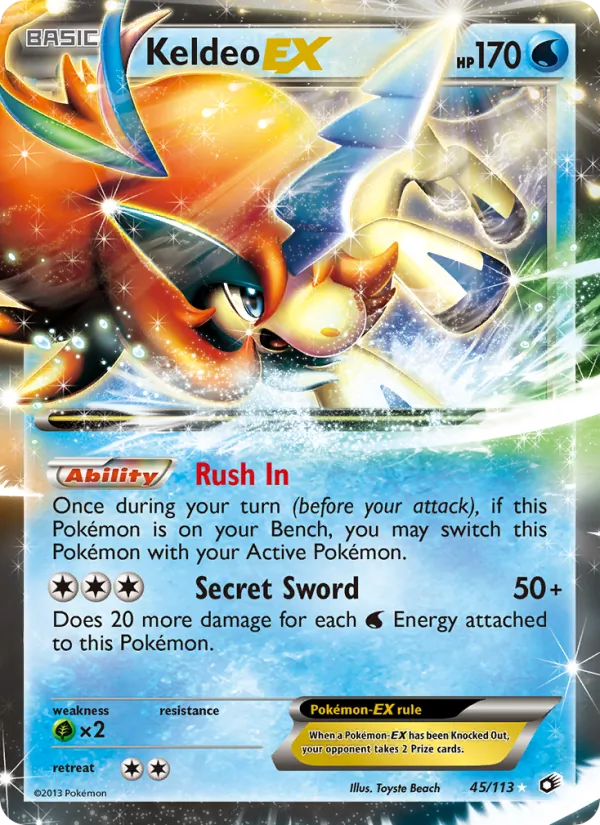 Keldeo-EX card