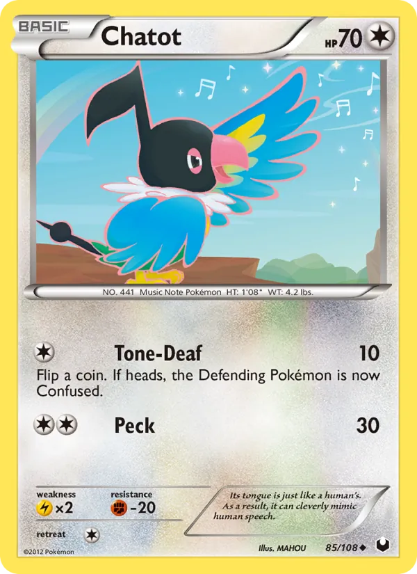 Chatot card