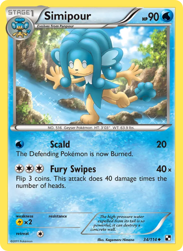 Simipour card