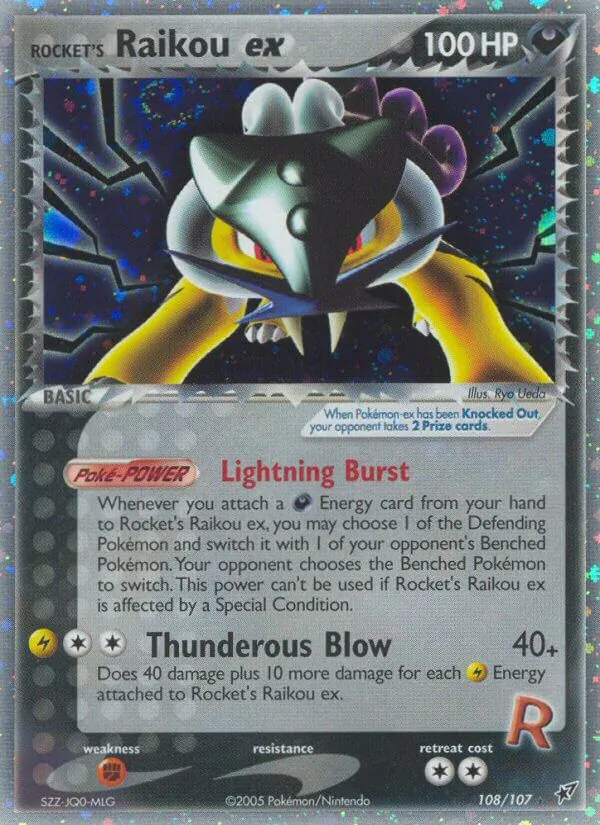 Rocket's Raikou ex card