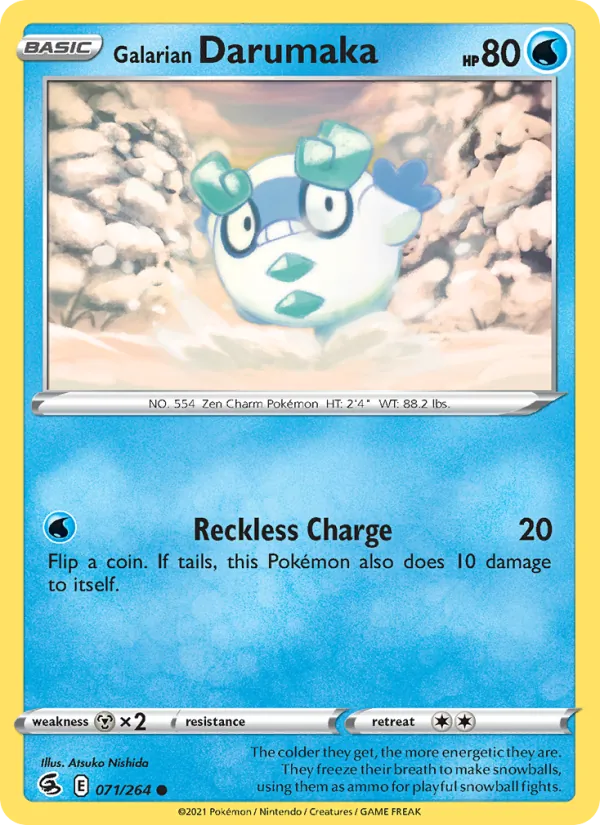 Galarian Darumaka card