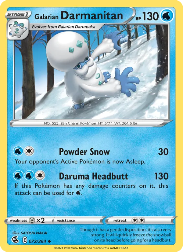 Galarian Darmanitan card