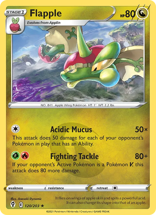 Flapple card