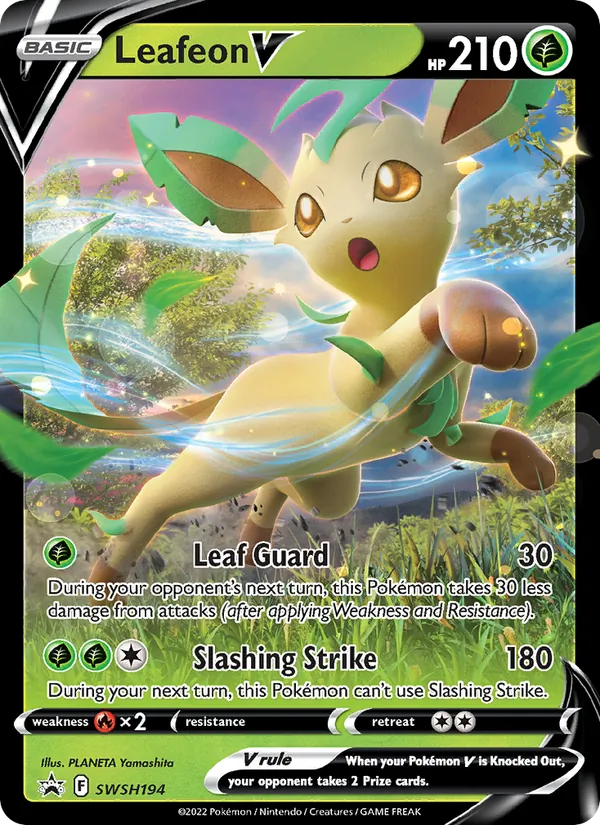 Leafeon V card