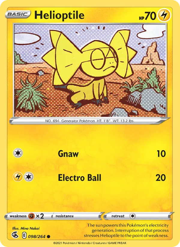Helioptile card