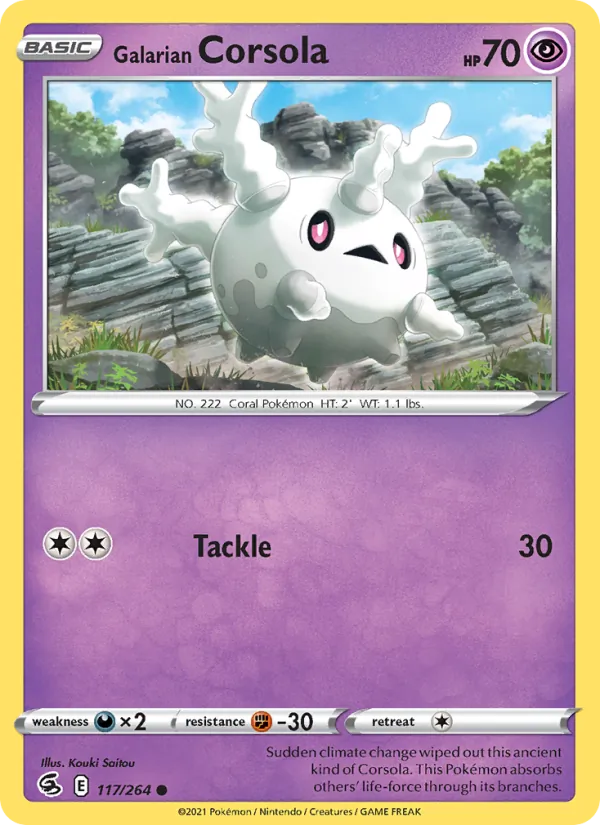 Galarian Corsola card