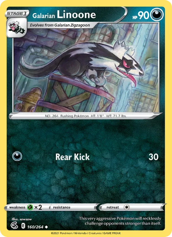Galarian Linoone card