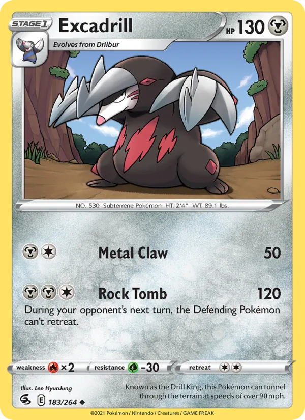 Excadrill card