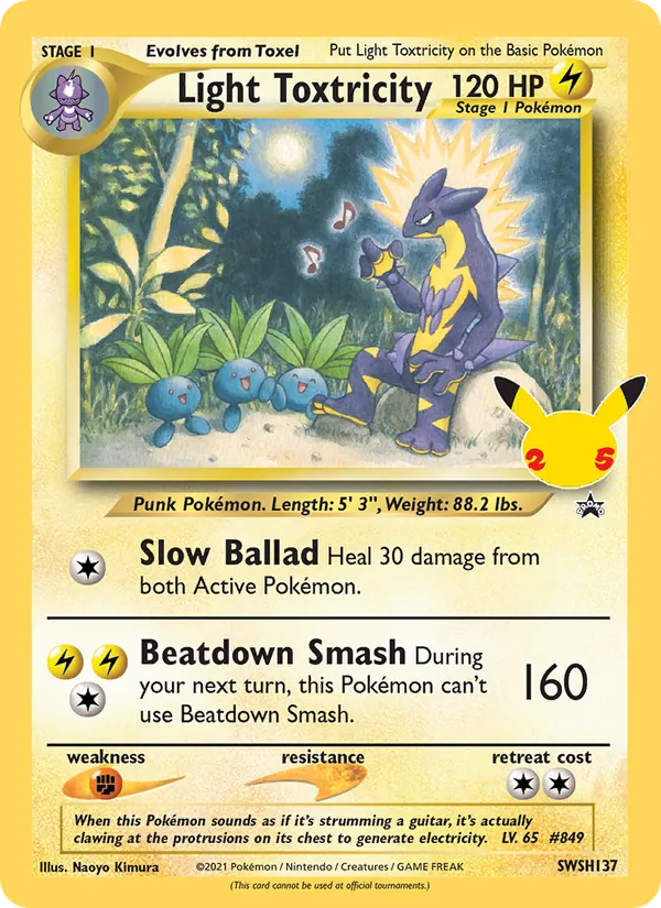 Light Toxtricity card