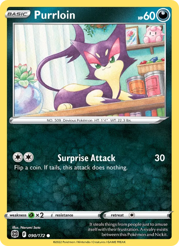 Purrloin card
