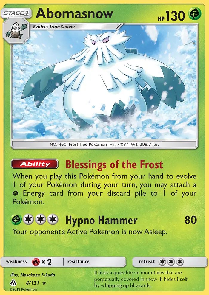 Abomasnow card