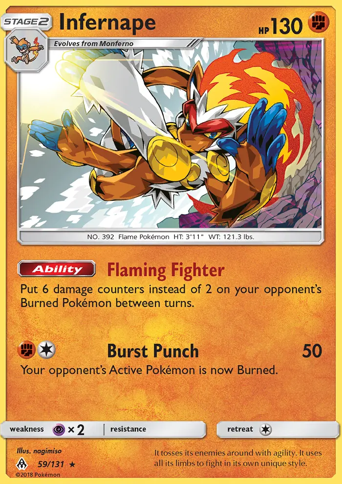 Infernape card