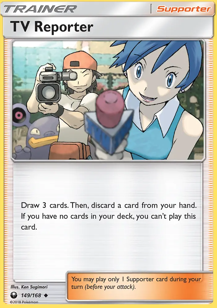 TV Reporter card