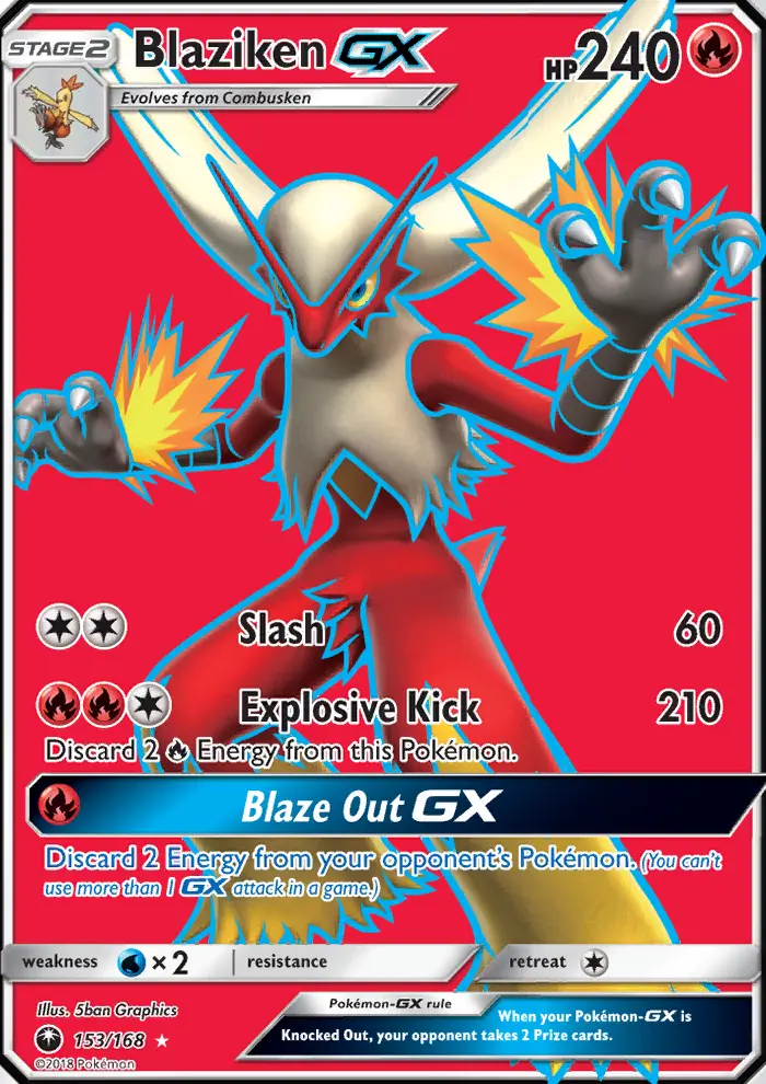 Blaziken GX card