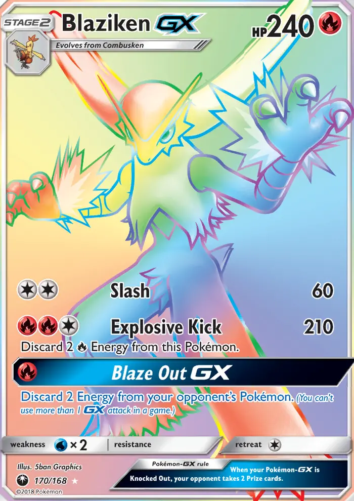 Blaziken GX card