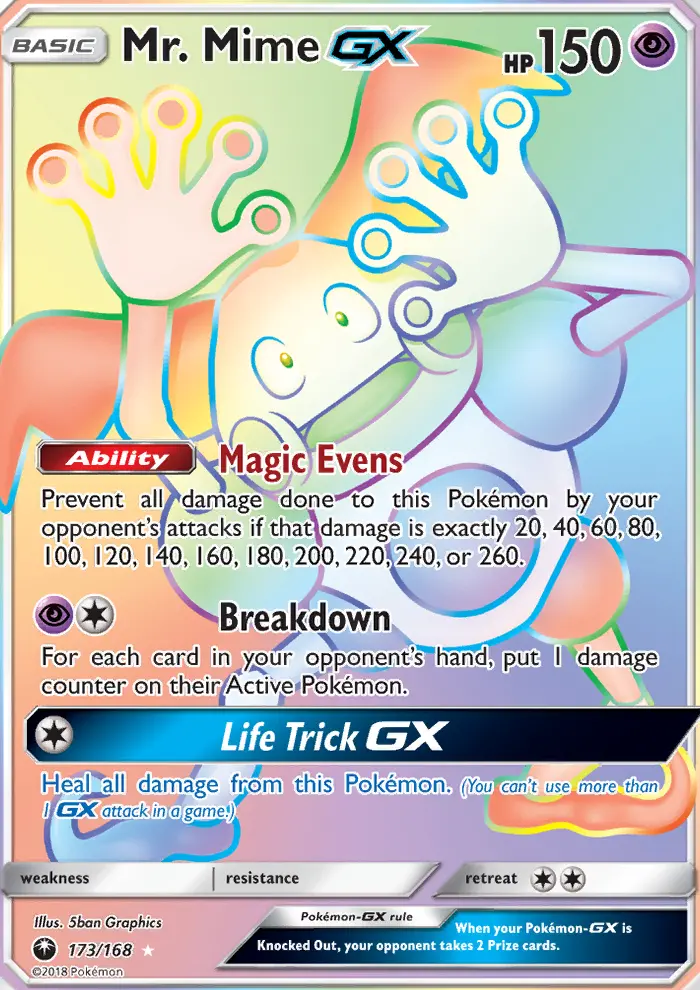 Mr. Mime GX card