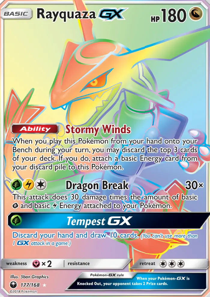 Rayquaza GX card