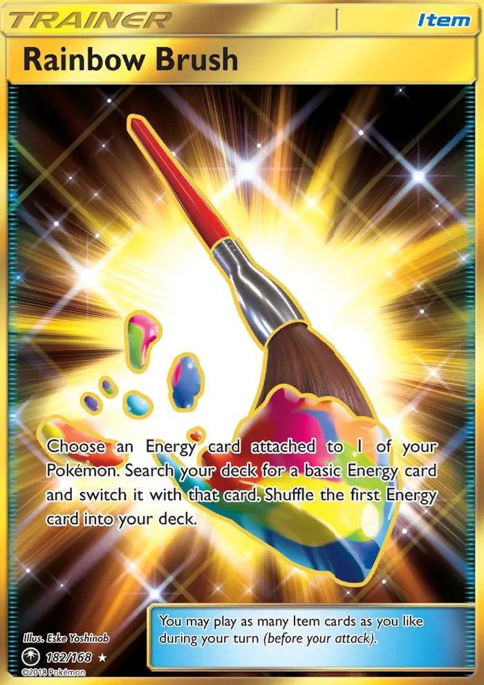 Rainbow Brush card
