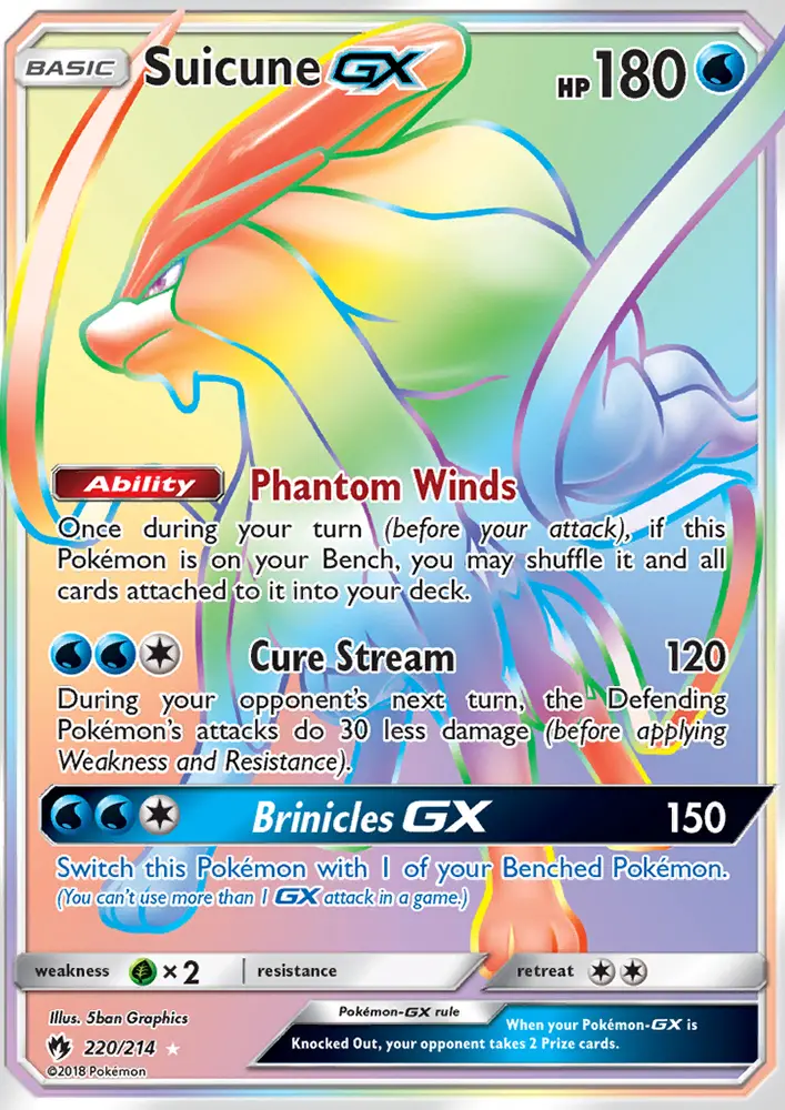 Suicune GX card