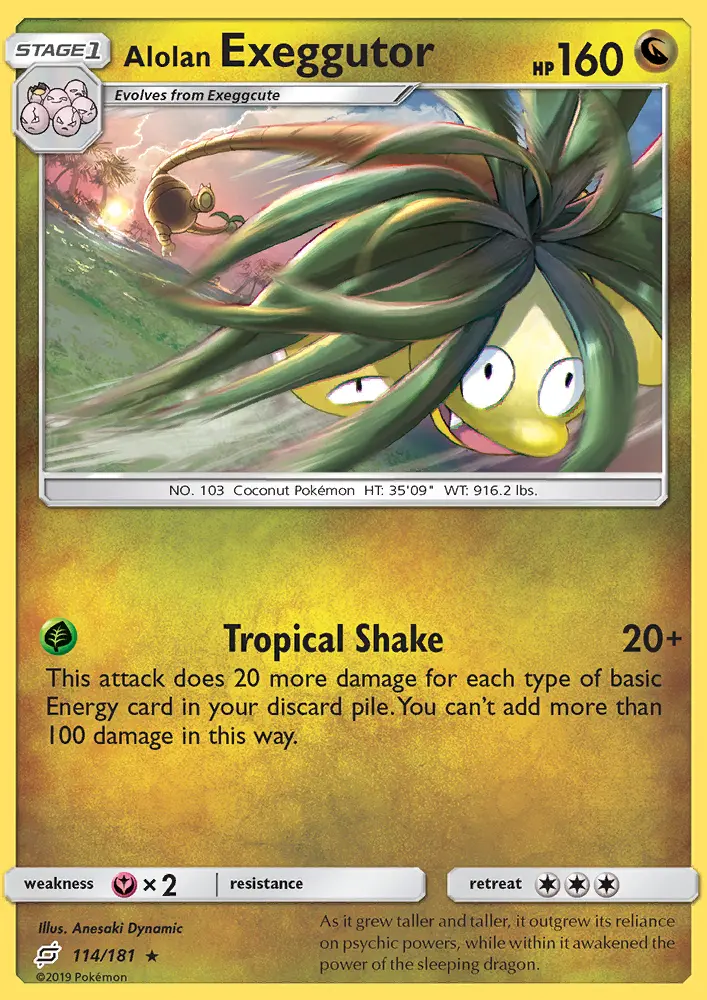 Alolan Exeggutor card