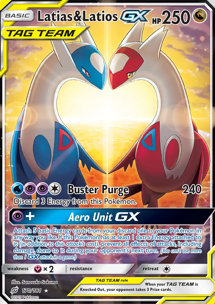 Latias & Latios GX card
