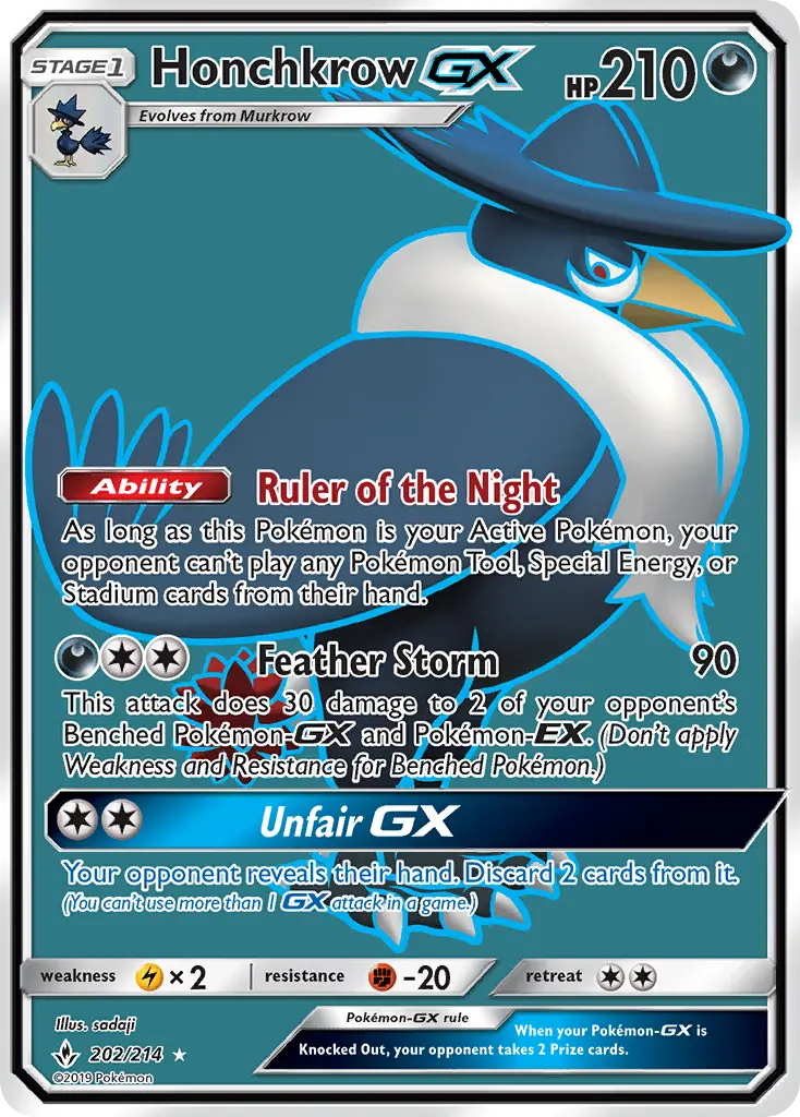 Honchkrow GX card