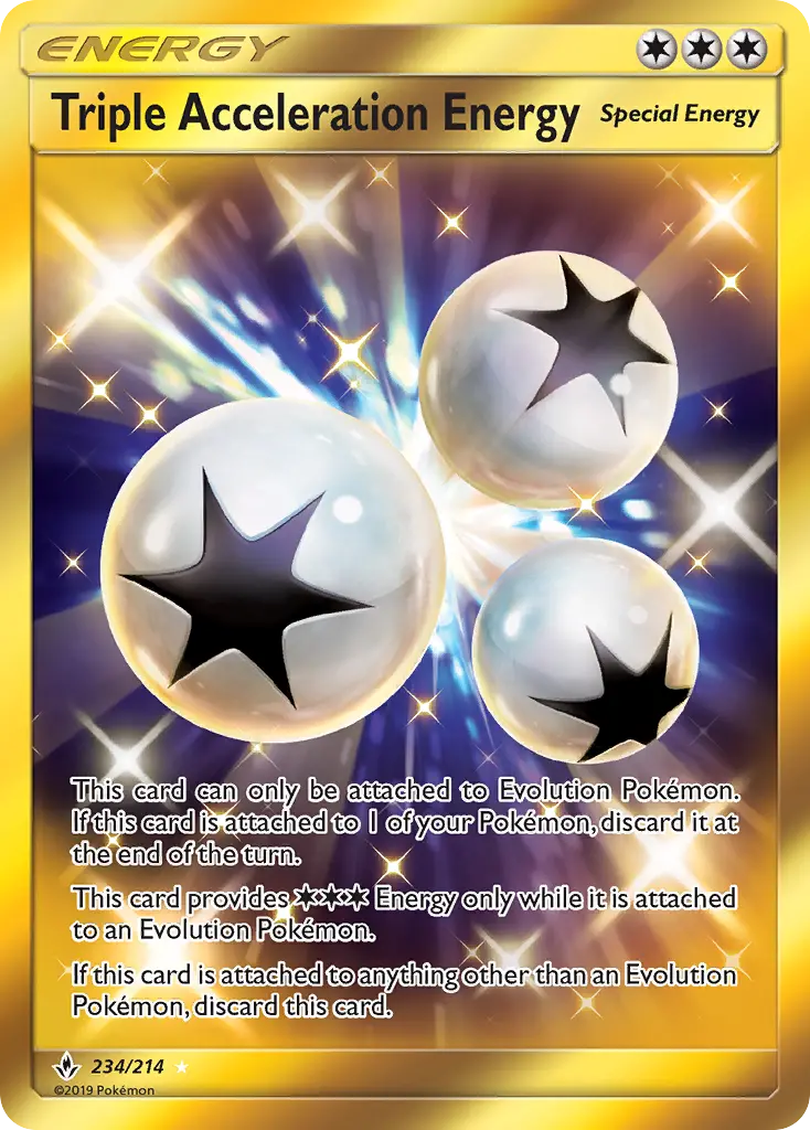 Triple Acceleration Energy card