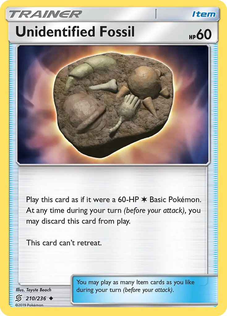 Unidentified Fossil card