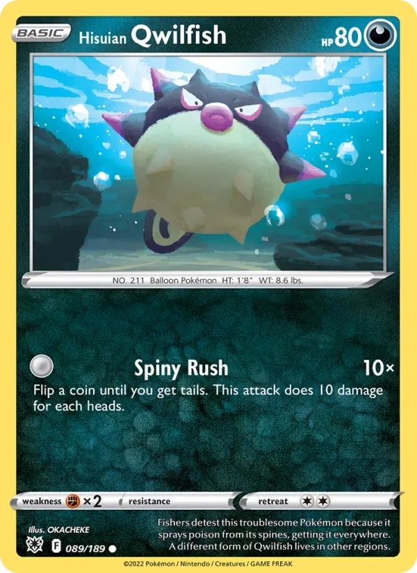 Hisuian Qwilfish card