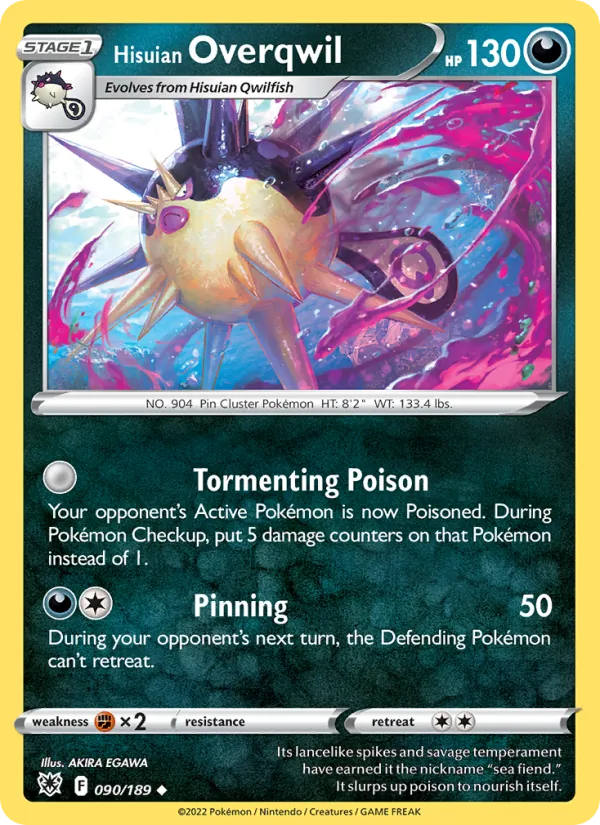 Hisuian Overqwil card