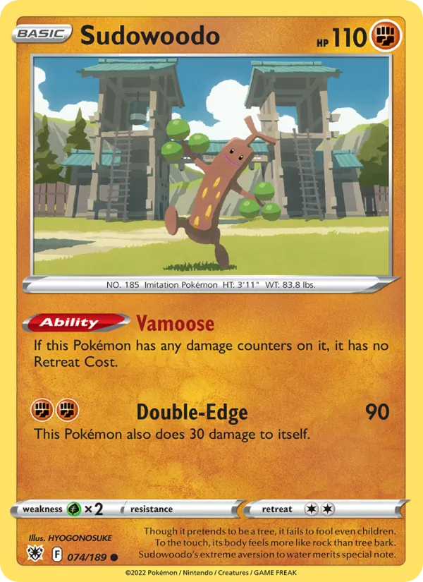 Sudowoodo card