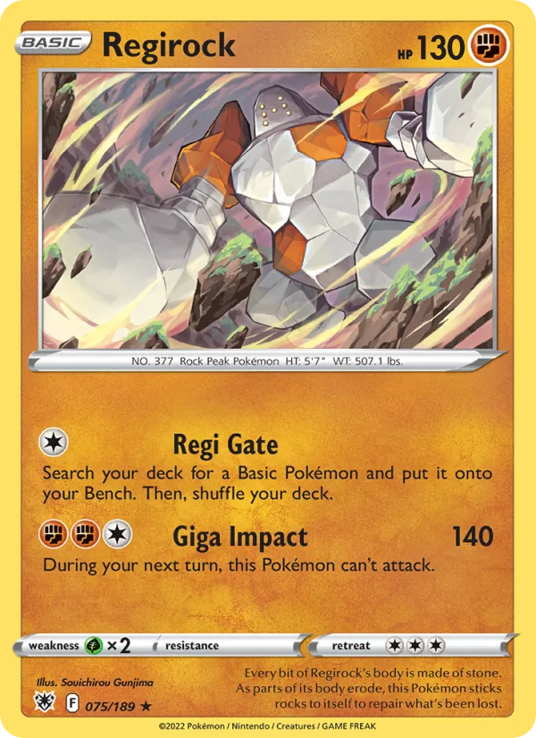 Regirock card