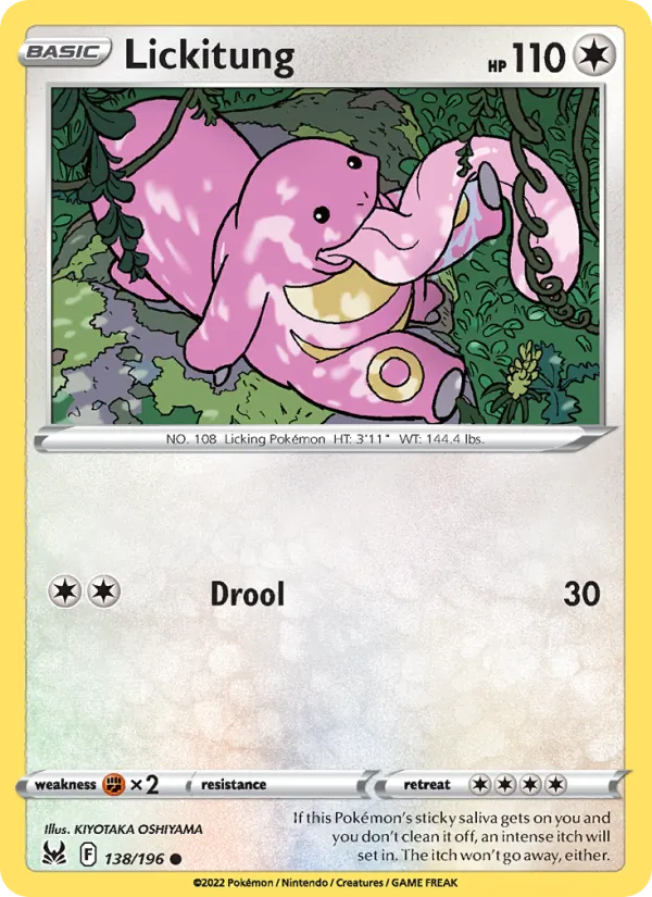 Lickitung card