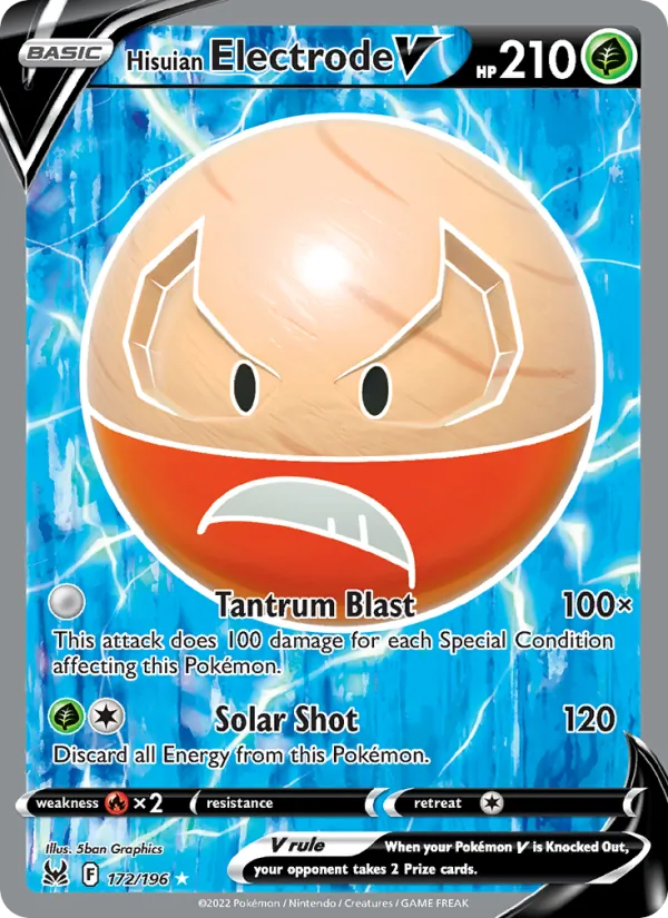 Hisuian Electrode V card