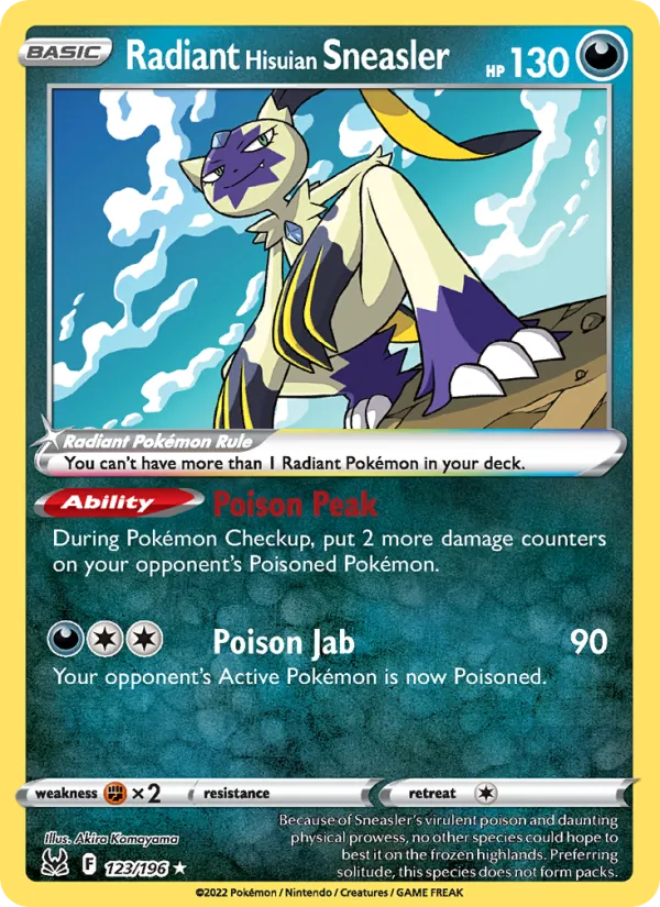 Radiant Hisuian Sneasler card