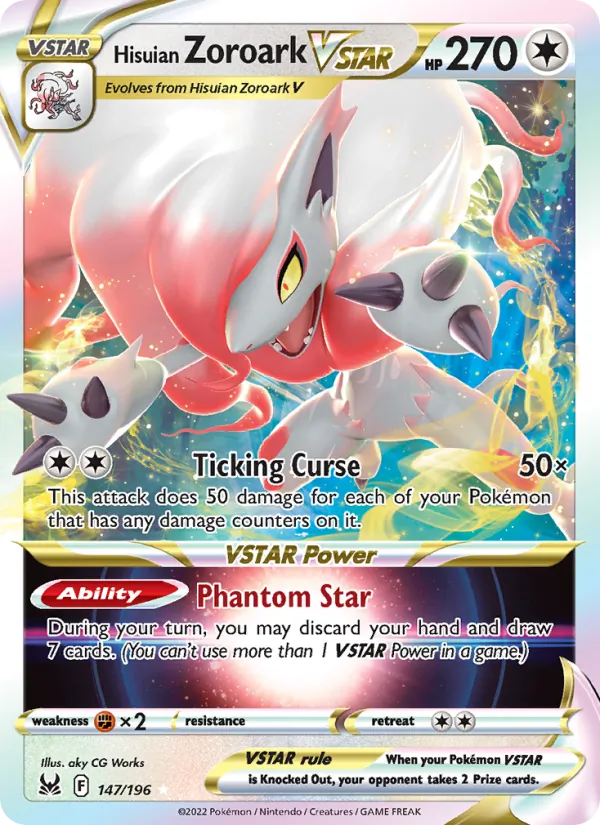 Hisuian Zoroark VSTAR card