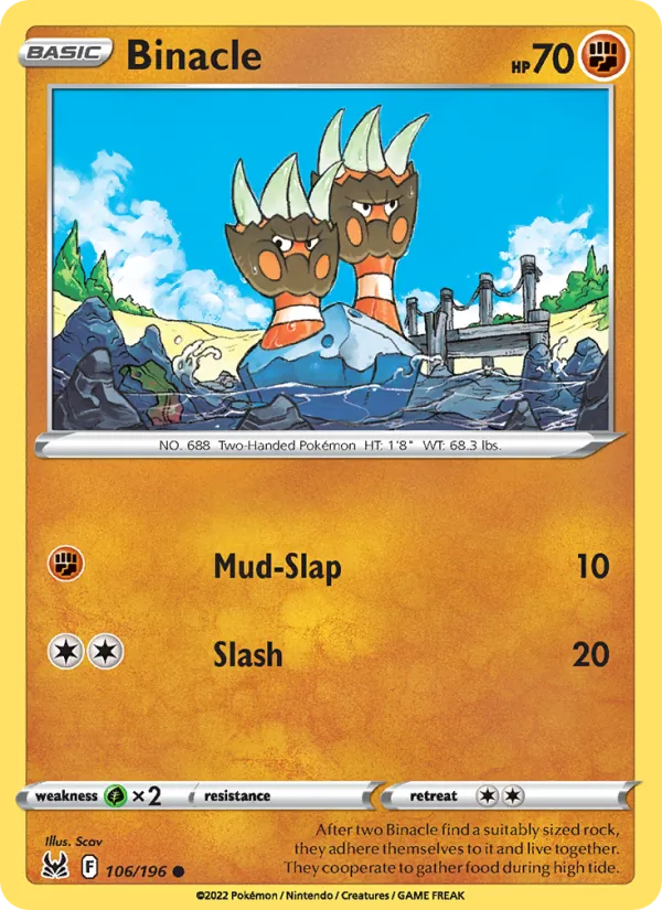Binacle card