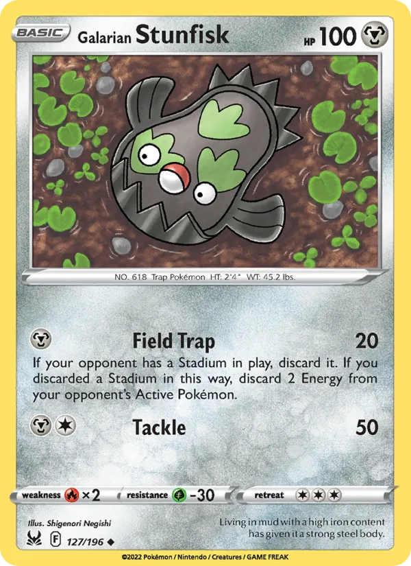 Galarian Stunfisk card