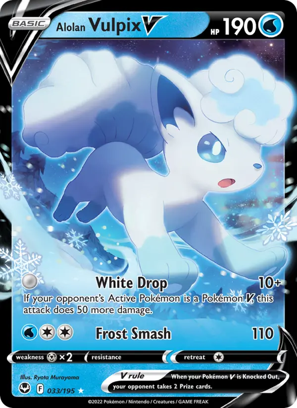 Alolan Vulpix V card