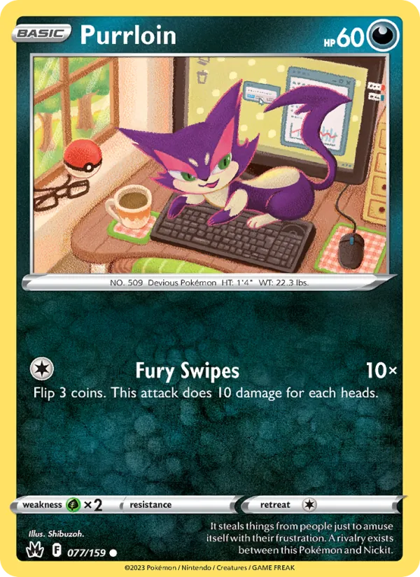 Purrloin card