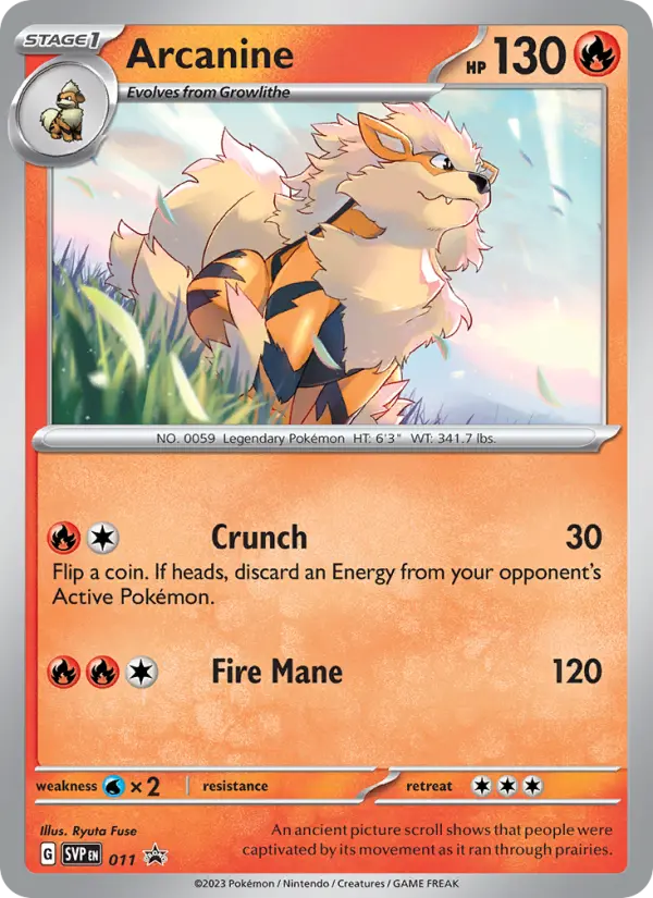Arcanine card