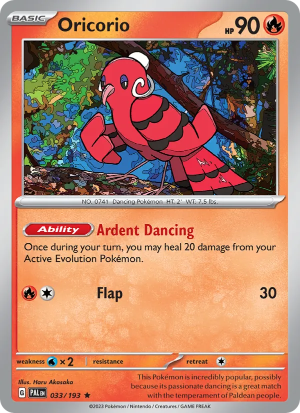 Oricorio card
