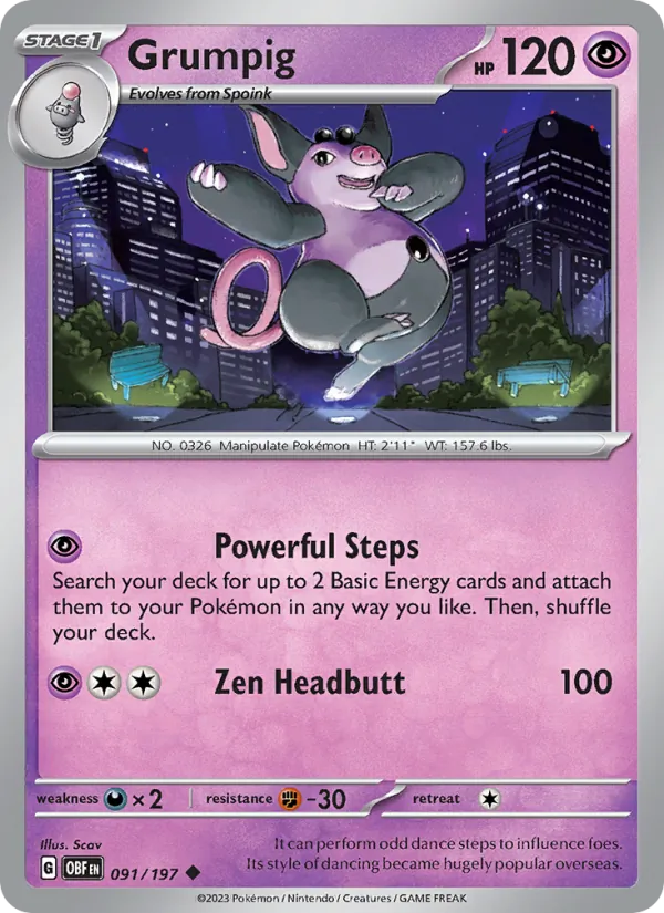Grumpig card