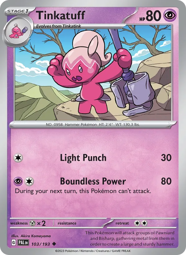 Tinkatuff card