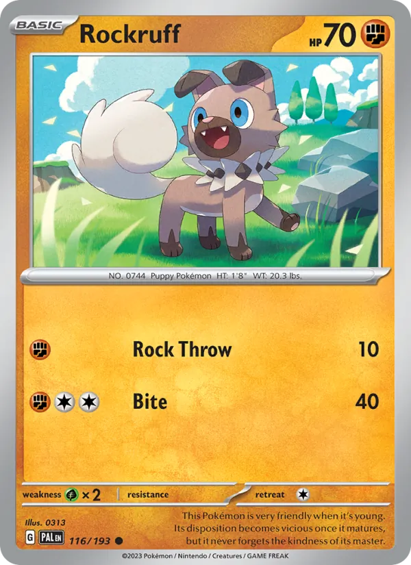 Rockruff card