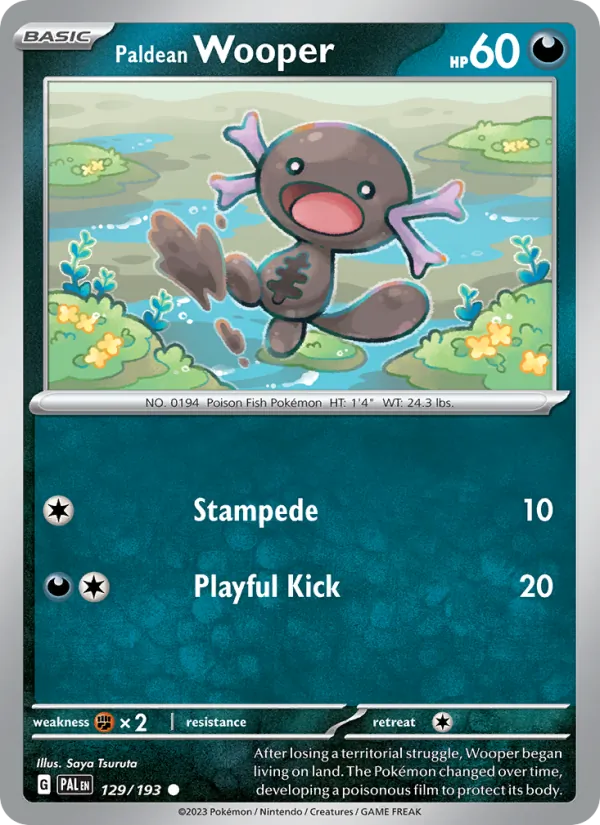 Paldean Wooper card