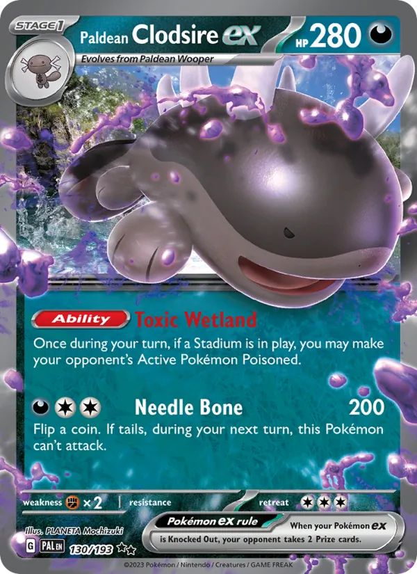 Paldean Clodsire ex card
