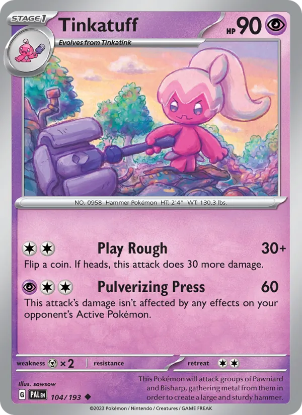 Tinkatuff card