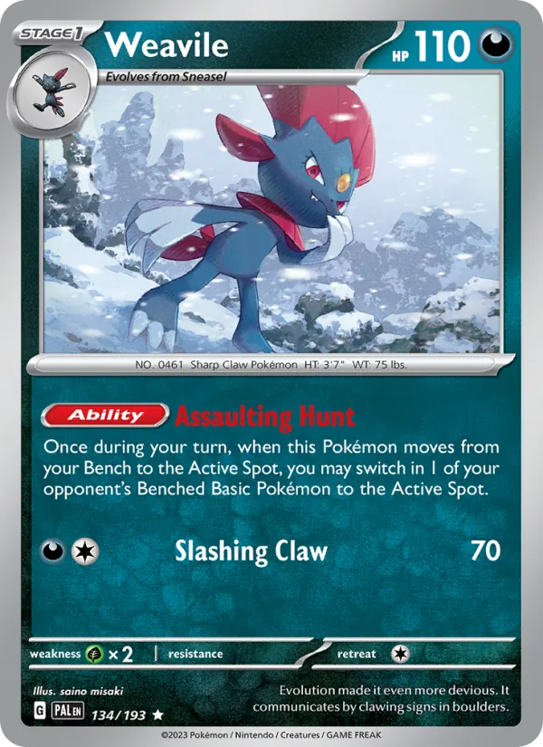 Weavile card