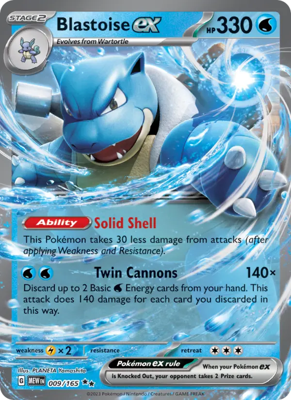 Blastoise ex card